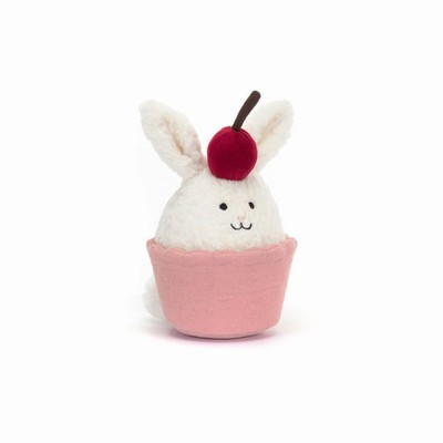 Jellycat Dainty Dessert Bunny Cupcake Australia | 873416SAM